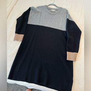 Madewell color block sweater dress, size XL
